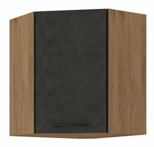 Dulap superior de bucătărie Virion 60 x 60 GN-72 1F (45°) (stejar lancelot + gri)