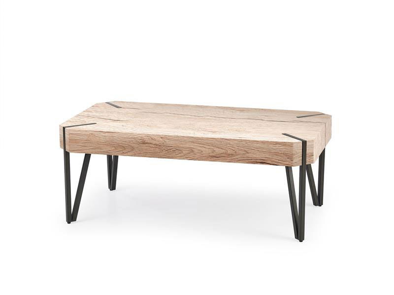 Stolić za kavu Emilia (hrast sanremo + crna)