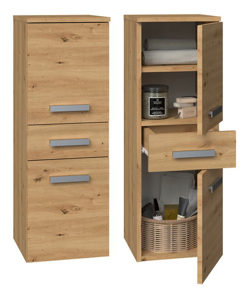 Dulap de baie Neltossa 16 (stejar artisan)