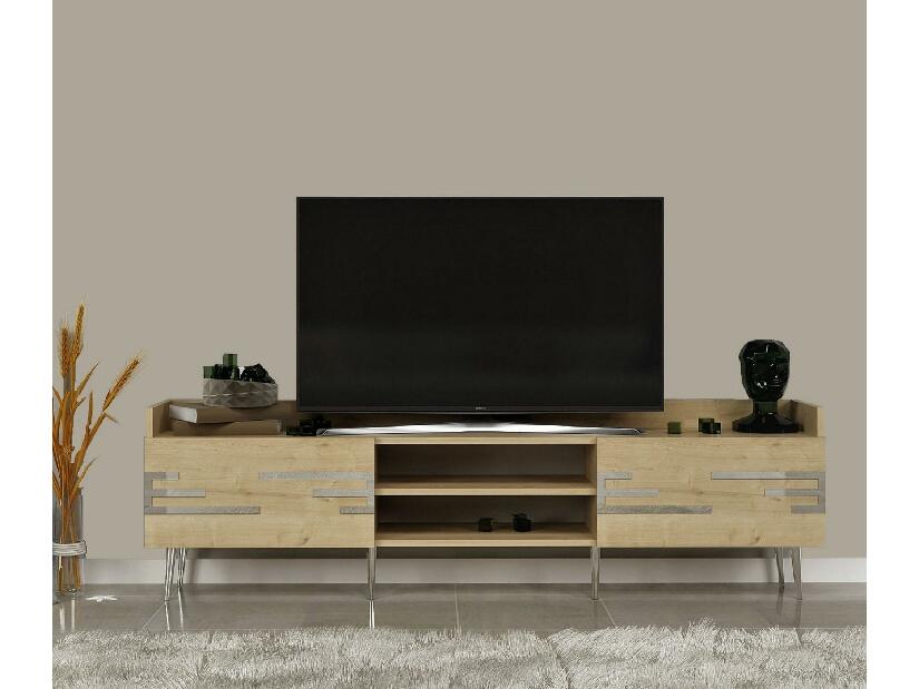 TV asztal/szekrény Tobeke (zafír tölgy) 
