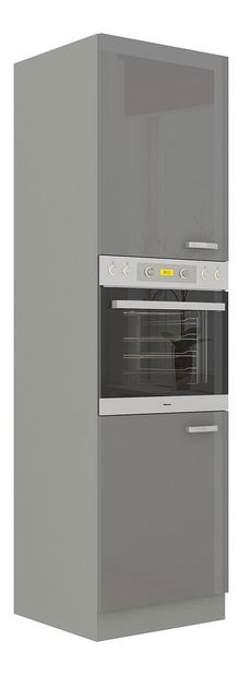 Dulap înalt sub cuptor pentru coacere Milo 60 DP-210 2F (gri + gri lucios)