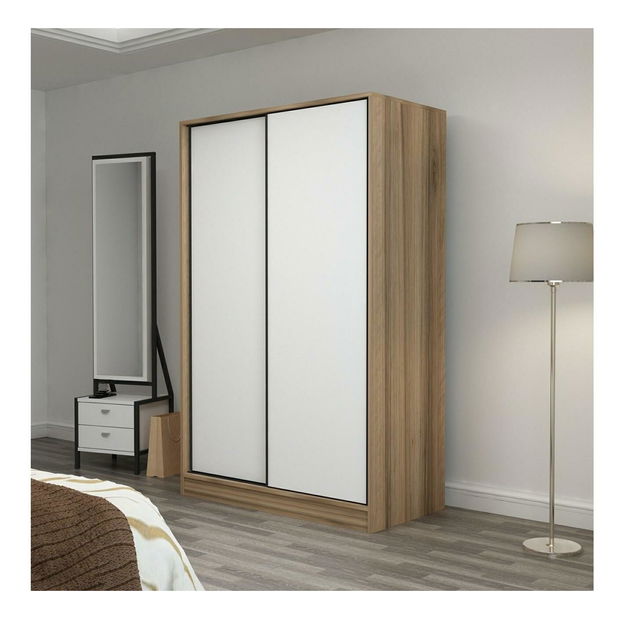 Šatníková skriňa Kalia 2314 (biela + dub)