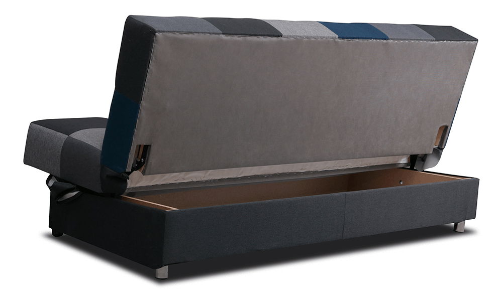 Canapea Arabella (Albastru + gri)