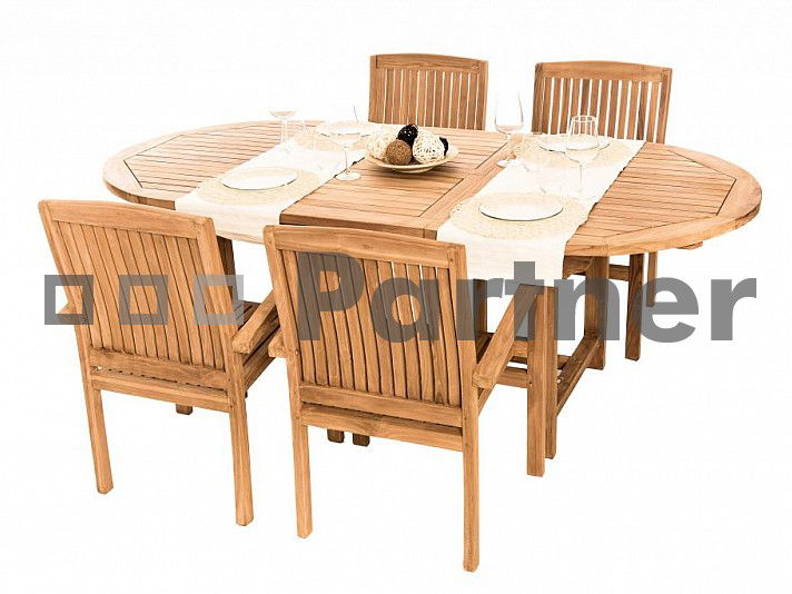 Záhradná zostava Oregon 1+4 (Teak)