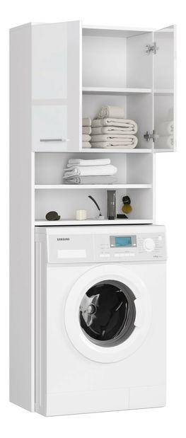 Dulap deasupra mașinii de spălat Farid TYP5 (alb lucios)