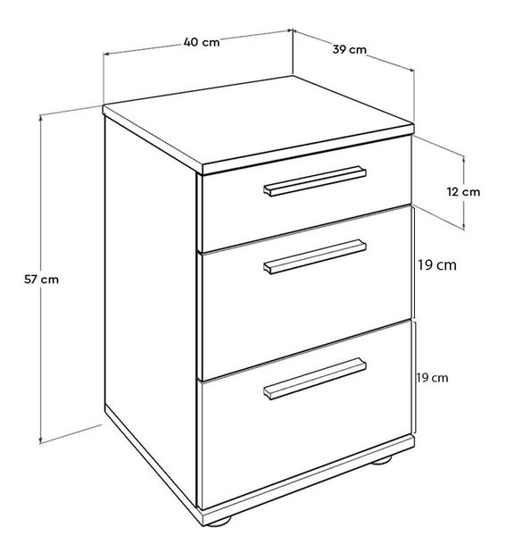 Nočný stolík Sivadu 6 (dub sonoma)