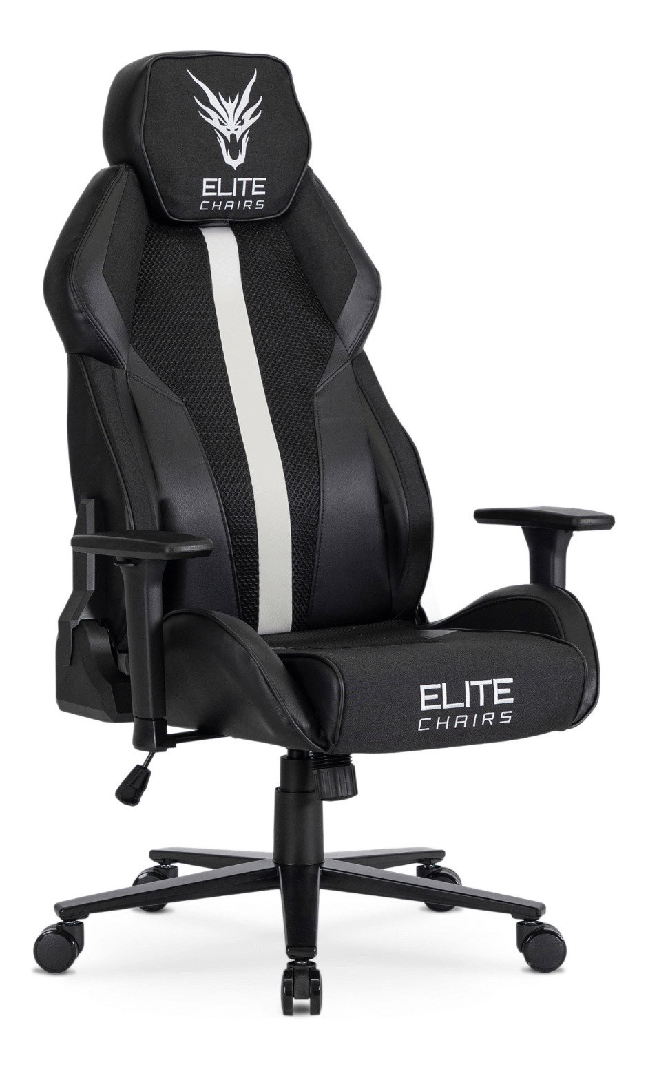 Herné kreslo Nutrida (čierna + biela) 