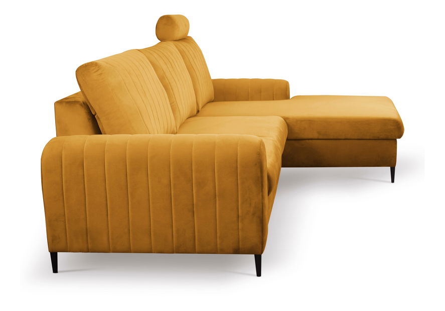 Rohová sedacia súprava Monique (horčicová) (P)