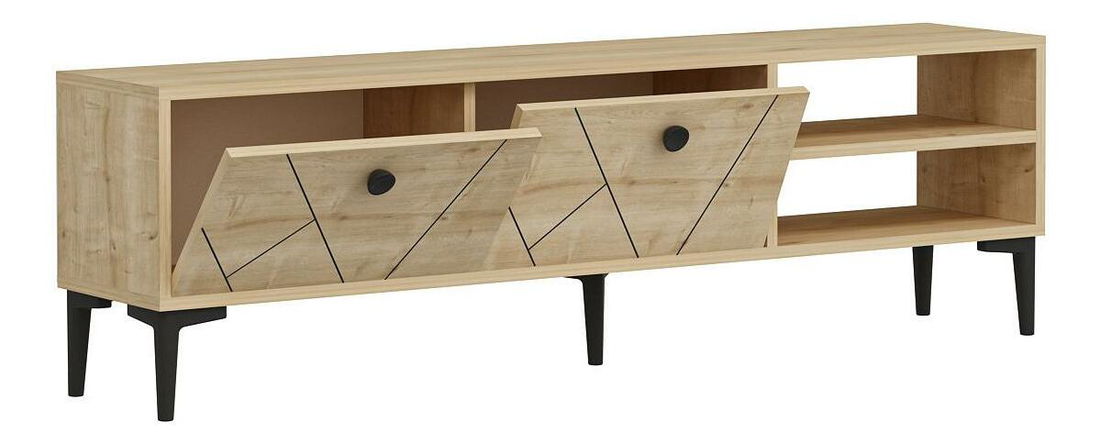 TV stolík/skrinka Kisamo 2 (dub zafírový) 