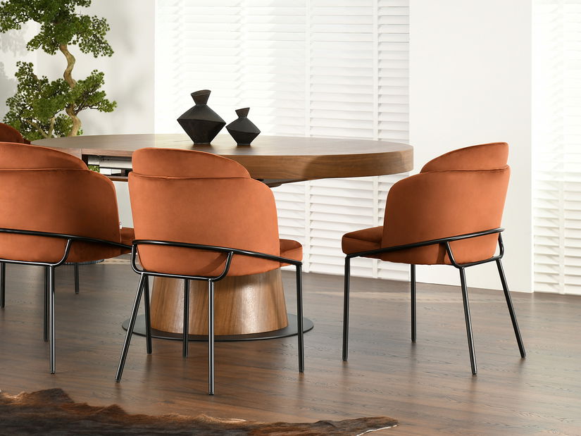 Jedálenská stolička Continuara (čierna)