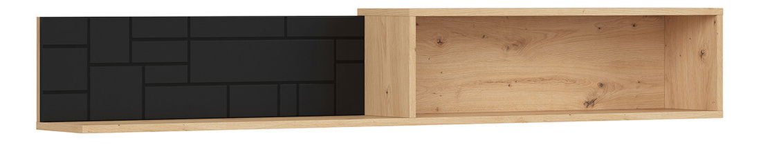 Polc Pont POL/160 (artisan tölgy + matt fekete)