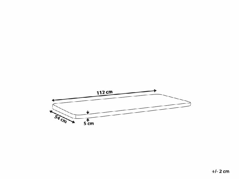 Vrtni jastuk 112x54 cm VESTFOLD (bež)