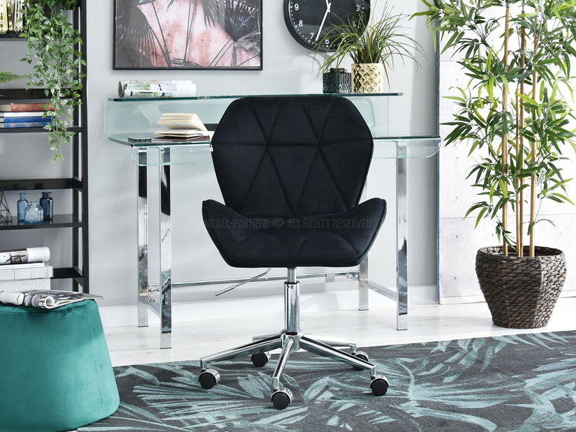 Fotoliu Velma M (negru + crom)