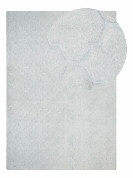 Koberec z umelej kožušiny 160 x 230 cm Gharry (svetlosivá)