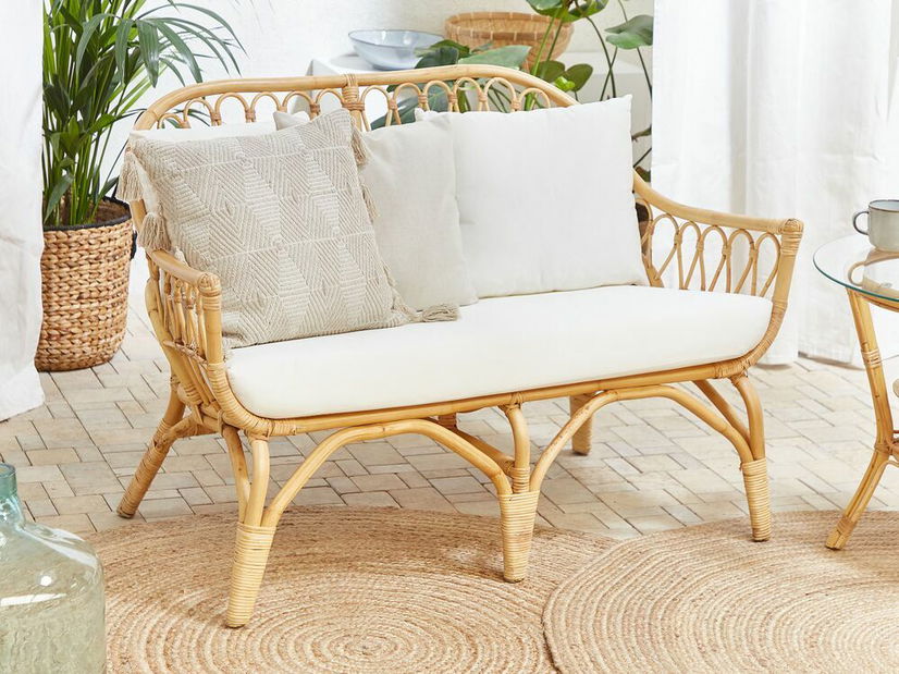 Set mobilier de grădină Sanford (alb crem) (pentru 4 persoane)