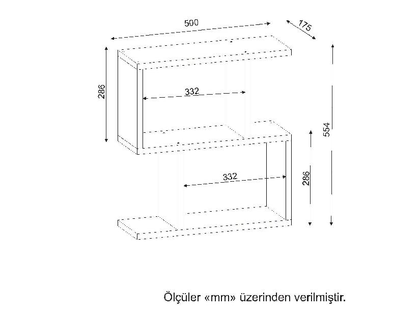 Kézi asztal Karus (fehér)