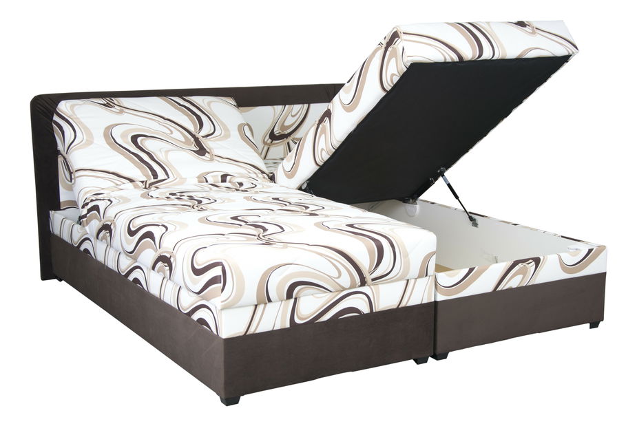 Manželská posteľ 160 cm Blanár Bologna (hnedá) (s roštom a matracom)