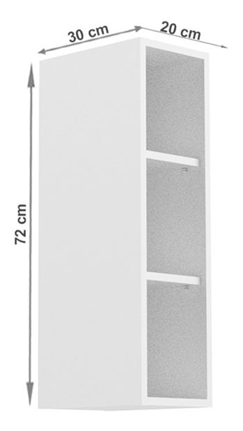 Horný kuchynský regál W200 Aurellia (biela)