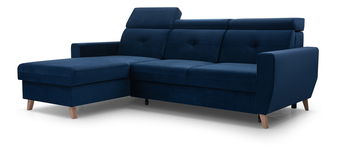 Sarokkanapé Sanfew (sötétkék) (B)