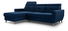 Rohová sedačka Sanfew (tmavomodrá) (L)