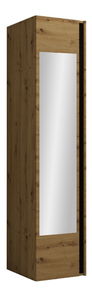 Ormar za garderobu Tovenaz  (hrast artisan + crna)