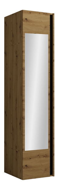 Dulap de haine Tovenaz (stejar artisan + negru)