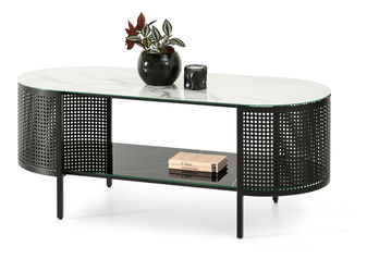 Dohányzóasztal Organico (márvány + fekete)