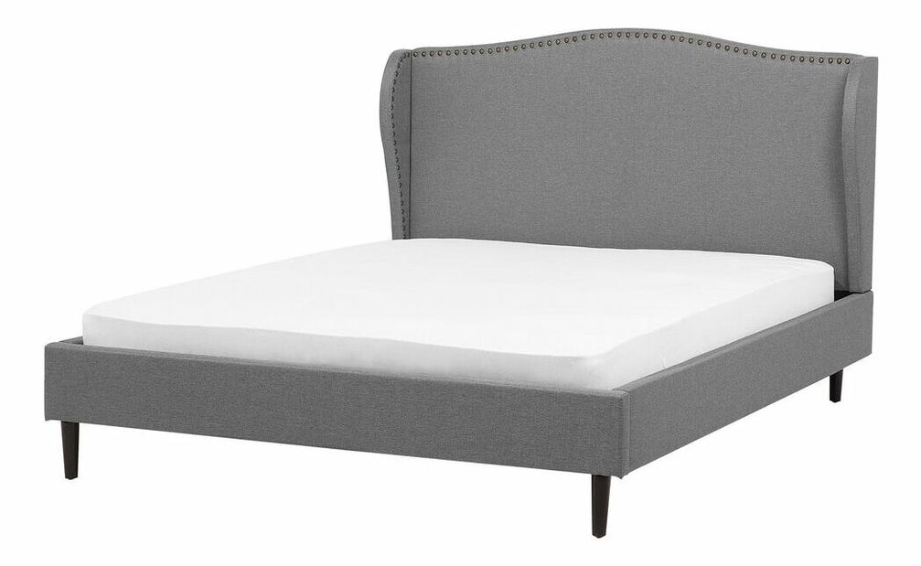 Franciaágy 160 cm COLLETTE (ágyráccsal) (szürke)