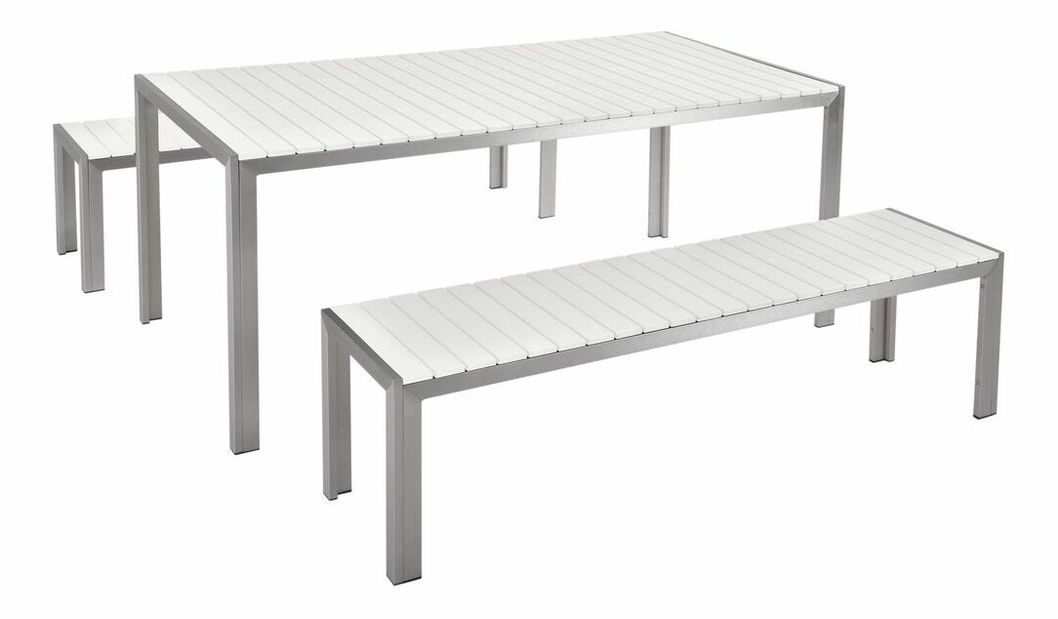 Set de masă pentru grădină Nermo (alb)