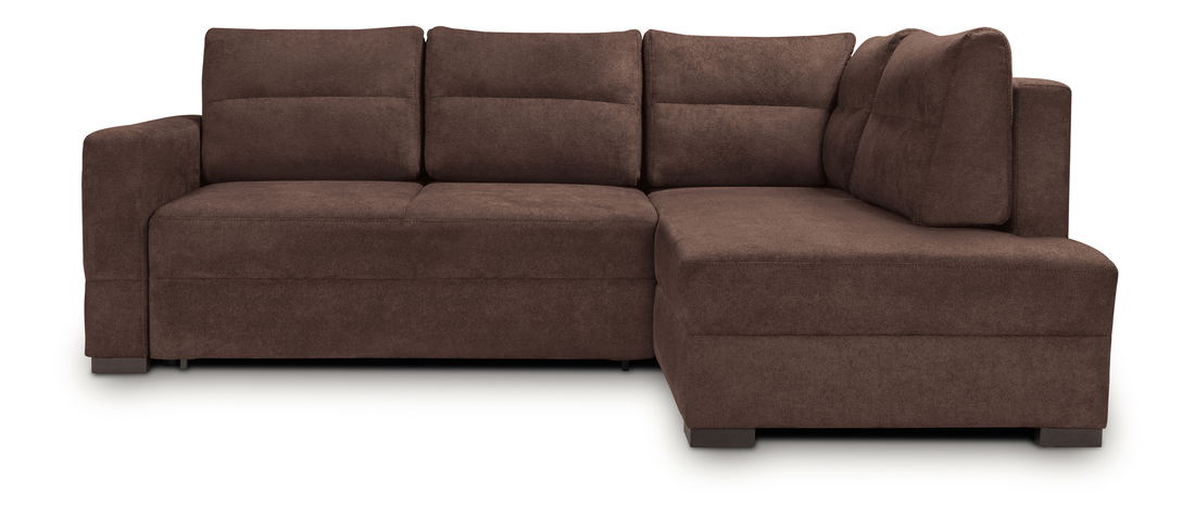 Rohová sedačka BRW Alan Lux 3DL REC (hnedá) (P)