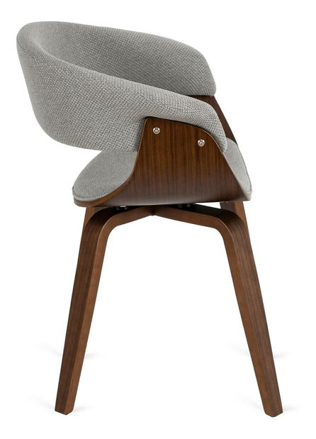 Jedálenský set Leyes 2 (orech + čierna + sivá) (pre 4 osoby)