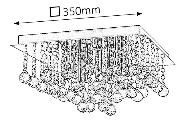 Stropné svietidlo Corinna 2618 (chrómová)