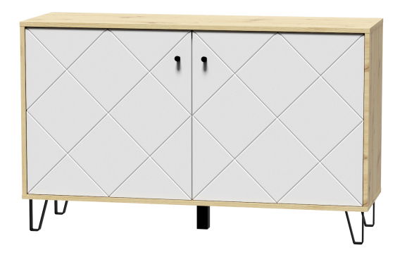 Szekrény Bonny BL04 (artisan tölgy + matt fehér)