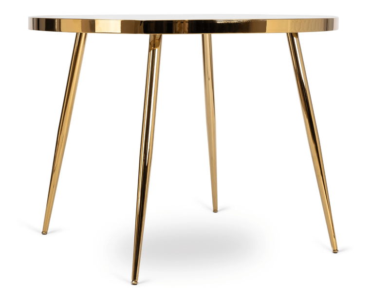 Masă sufragerie Tripulacion (marmură gri + auriu) (pentru 4 persoane)