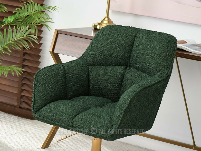 Fotelja Island (zelena + zlatna)