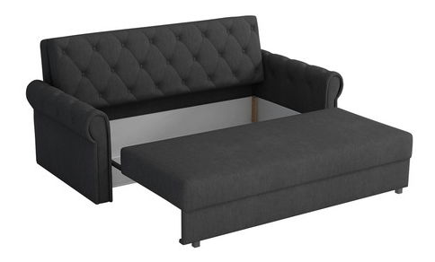 Rozkladacia pohovka Carivia Roma IV (tmavosivá) (s úl. priestorom)