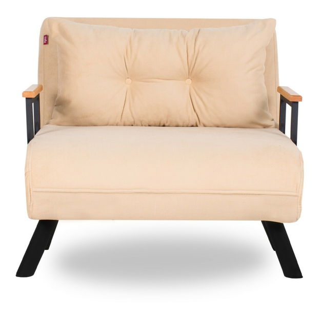 Fotoliu extensibil Sandy (bej)