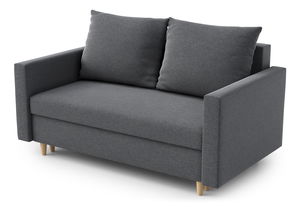 Canapea două locuri Louis (gri închis)