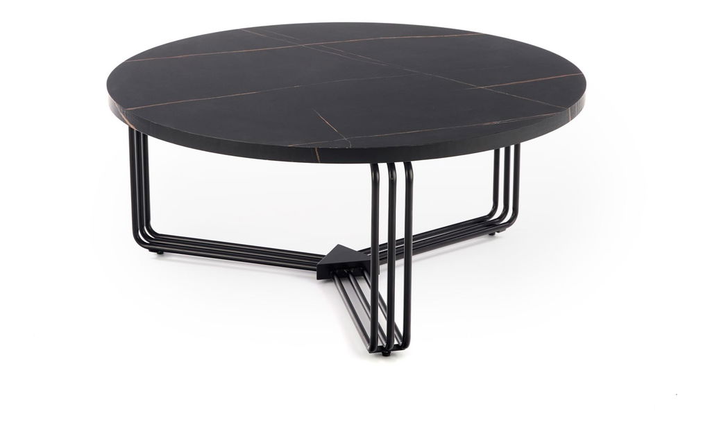 Stolić za kavu Adrienne (crni mramor + crna)