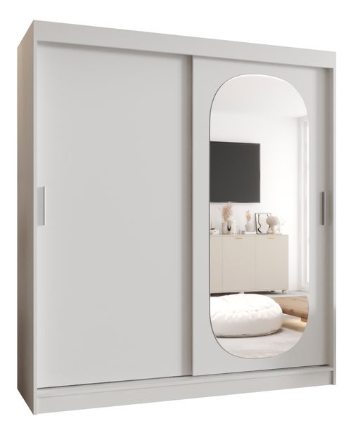 Ruhásszekrény 180 cm Ronny (fehér) 