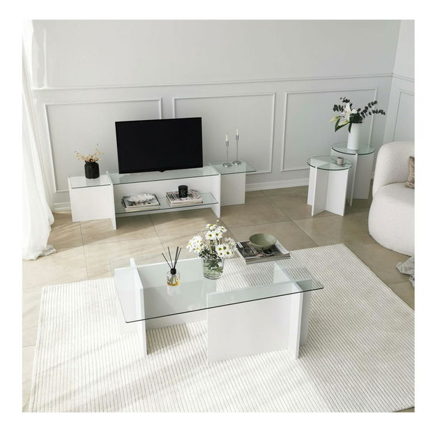 TV asztal Dosada (fehér) 