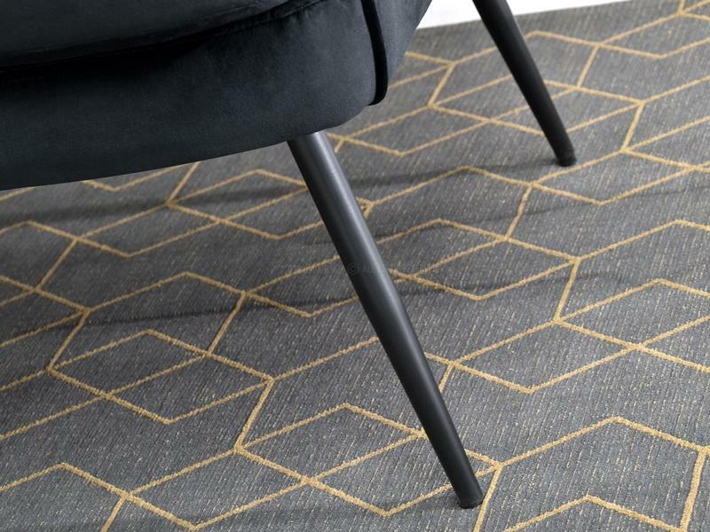 Sofa Etimee S (crna + zlatna)