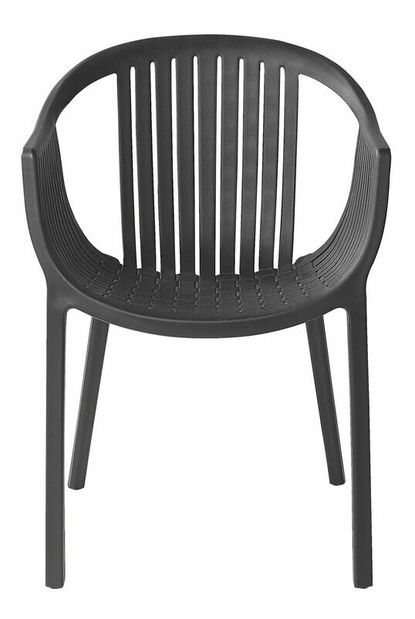 Set 4 ks. záhradných stoličiek Nanette (čierna)