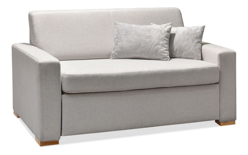 Canapea două locuri Modernos (cenușiu + fag)