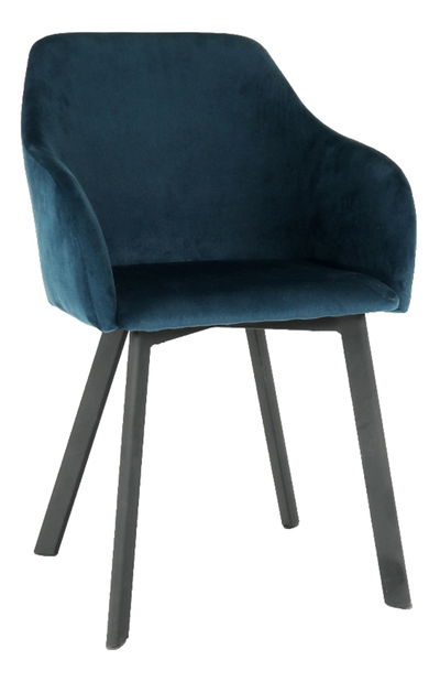 Scaun de sufragerie Talira (albastru + negru)