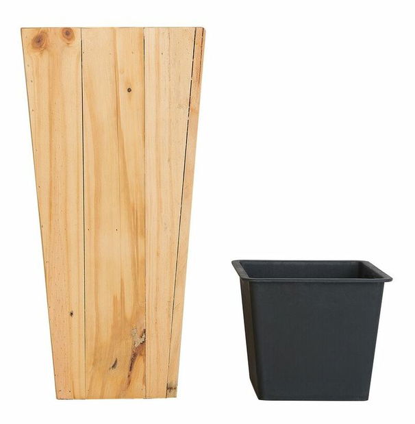 Kvetináč LOMBARDI 60x28x26 cm (drevo) (svetlé drevo)