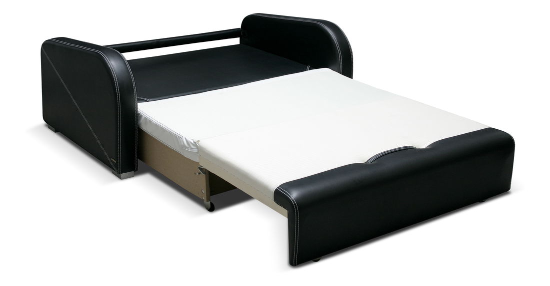 Pohovka dvojsedačka Narya (biela + čierna)