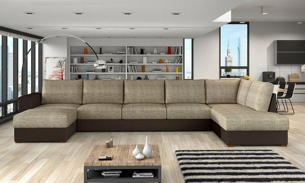 Garnitura za sjedenje Astoris Large (D) (ekokoža soft 066 + lawa 02)