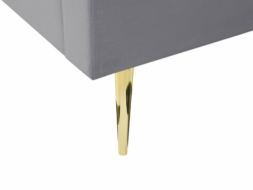 Pat matrimonial 140 cm Marvik (gri)