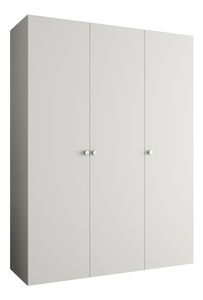 Dulap de haine 150 cm Parna 1 (alb + Argintiu)